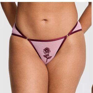 Victoria's Secret PINK Wink Wild Rose Low-Rise Cheeky Panty Pink Lollipop L